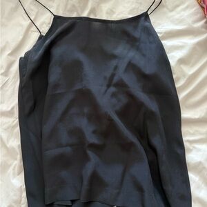 Black silk camisole